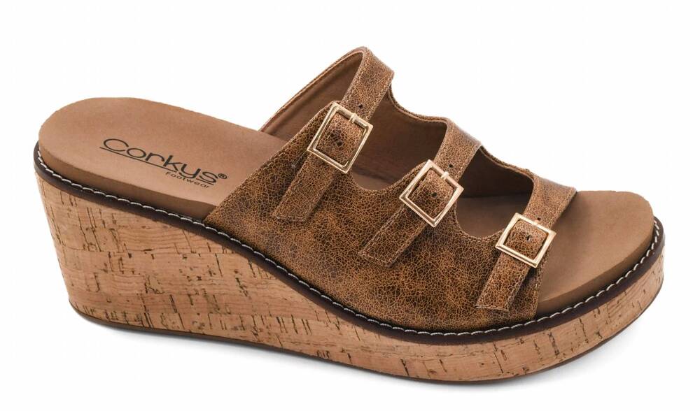 NEW CORKYS FOOTWEAR women's don’t mind me sandals in brown